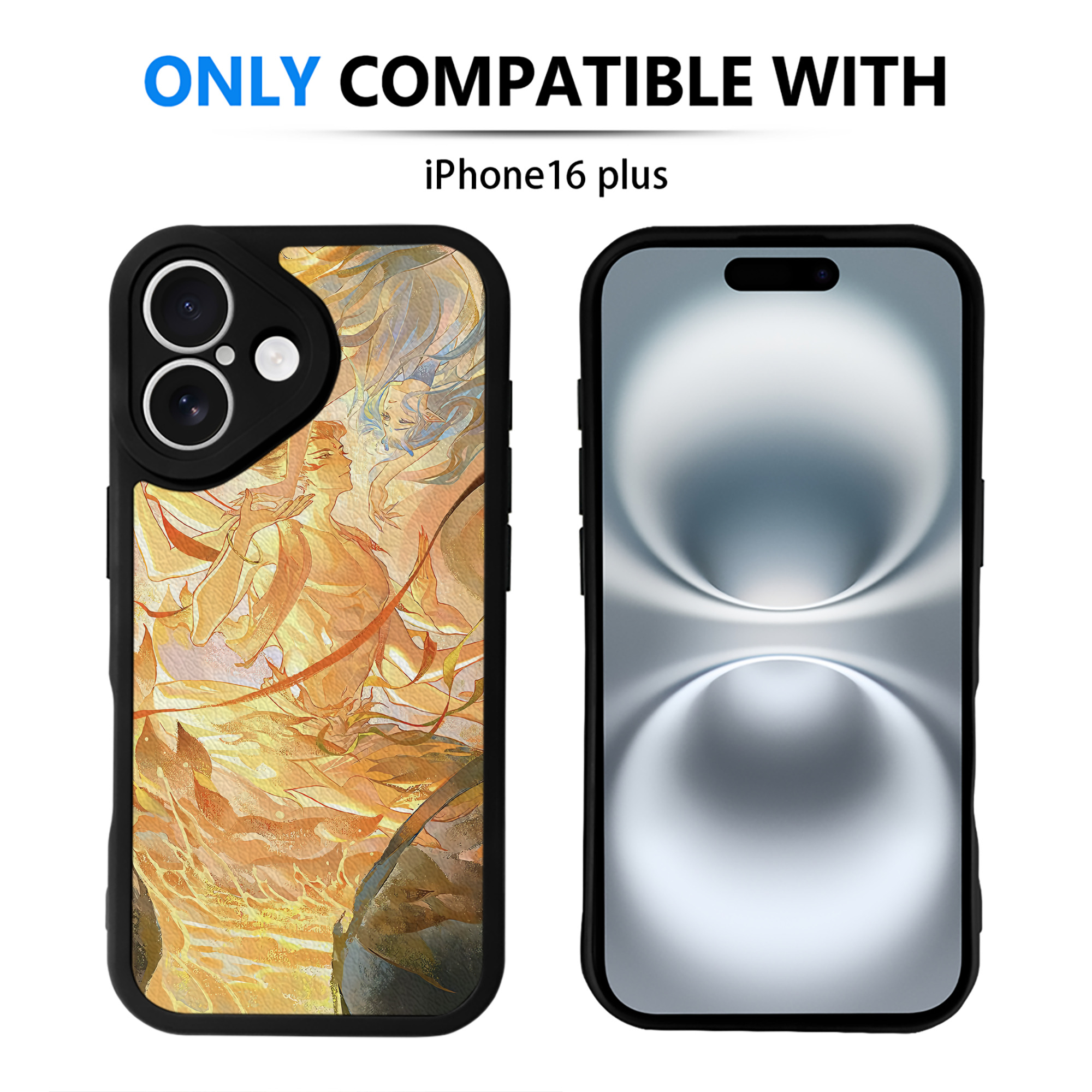（画像用） Ne Zha 2 ナタ 魔童の大暴れ 【iPhone 16シリーズ対応】シリコンスマホケース（レザー調） 材質：シリコン